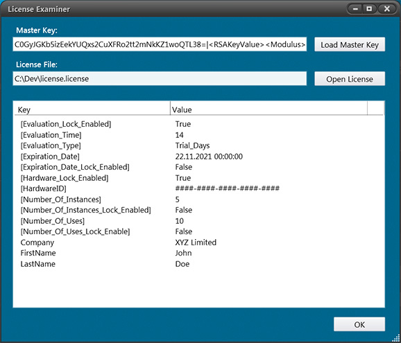 License Examiner Tool